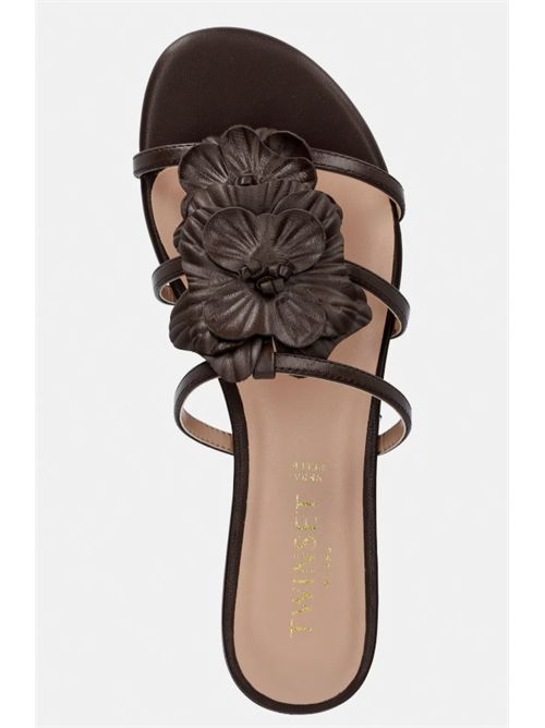 LEATHER FLAT TWIN SET | 261TGT08412110 COFFEE LIQ.